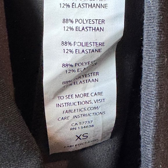 Fabletics Salar Powerhold Fold Over Capri Leggings Gray Size XS 4 NEW NWT - Picture 6 of 10